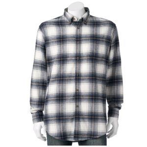 NWT Croft & Barrow flannel button down shirt soft warm comfortable Size 4XB